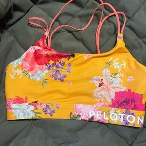 Peloton Saffron Floral Bra